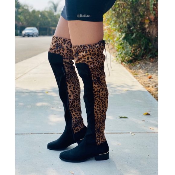 Two toned leopard otk boot - Picture 6 of 6